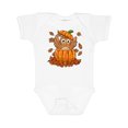 thumbnail image 1 of Inktastic Owl in a Pumpkin- Cute for Halloween and Thanksgiving Boys or Girls Baby Bodysuit, 1 of 5