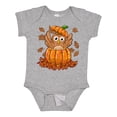 thumbnail image 1 of Inktastic Owl in a Pumpkin- Cute for Halloween and Thanksgiving Boys or Girls Baby Bodysuit, 1 of 5