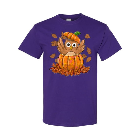 Inktastic Owl in a Pumpkin Cute for Halloween and Thanksgiving T-Shirt