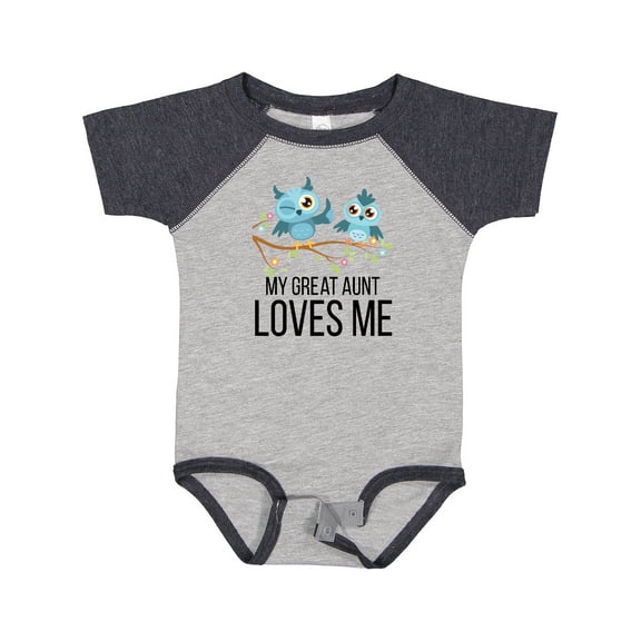 Inktastic Owls My Great Aunt Loves Me Boys or Girls Baby Bodysuit