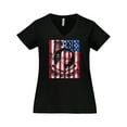 thumbnail image 1 of Inktastic POW MIA Distressed Flag Women's Plus Size V-Neck T-Shirt, 1 of 5