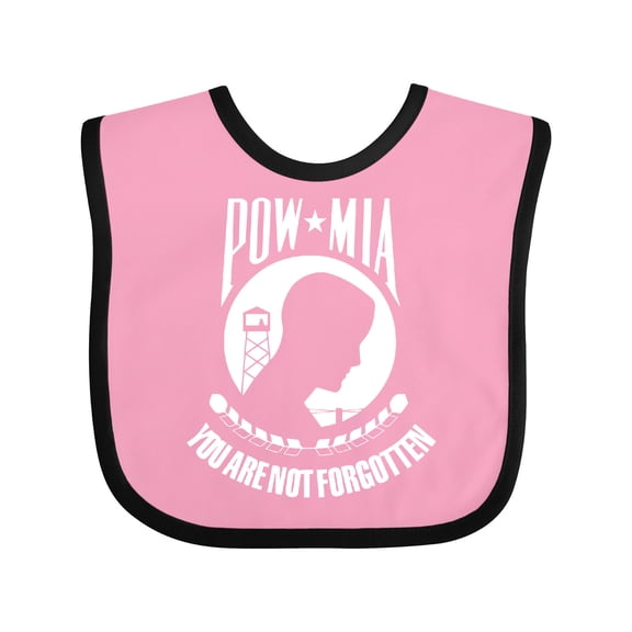 Inktastic POW MIA White Boys or Girls Baby Bib