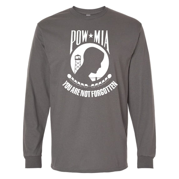 Inktastic Pow Mia White Long Sleeve T-Shirt