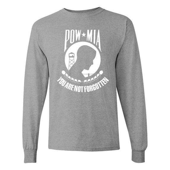 Inktastic Pow Mia White Long Sleeve T-Shirt