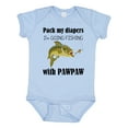 thumbnail image 1 of Inktastic Pack My Diapers I'm Going Fishing with Pawpaw Boys or Girls Baby Bodysuit, 1 of 5