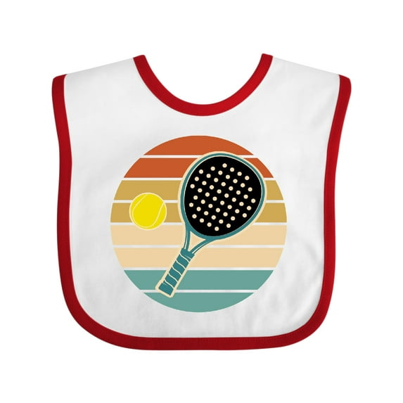 Inktastic Padel Retro Sunset Boys or Girls Baby Bib