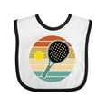 thumbnail image 1 of Inktastic Padel Retro Sunset Boys or Girls Baby Bib, 1 of 4