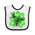 thumbnail image 1 of Inktastic Painted Clover Patch Shamrocks for St. Patricks Day Boys or Girls Baby Bib, 1 of 4