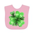 thumbnail image 1 of Inktastic Painted Clover Patch Shamrocks for St. Patricks Day Boys or Girls Baby Bib, 1 of 4