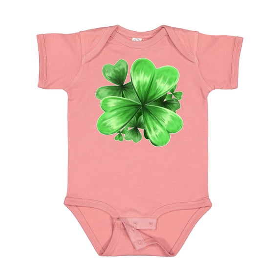 Inktastic Painted Clover Patch- Shamrocks for St. Patricks Day Boys or Girls Baby Bodysuit
