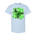 thumbnail image 1 of Inktastic Painted Clover Patch Shamrocks for St. Patricks Day T-Shirt, 1 of 5