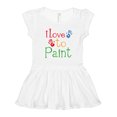 thumbnail image 1 of Inktastic Painting Art I Love to Paint Girls Toddler Dress, 1 of 5