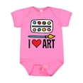 thumbnail image 1 of Inktastic Painting I Love Art Boys or Girls Baby Bodysuit, 1 of 5