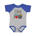 thumbnail image 1 of Inktastic Painting I Love Art Boys or Girls Baby Bodysuit, 1 of 5