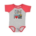 thumbnail image 1 of Inktastic Painting I Love Art Boys or Girls Baby Bodysuit, 1 of 5