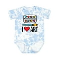 thumbnail image 1 of Inktastic Painting I Love Art Boys or Girls Baby Bodysuit, 1 of 5
