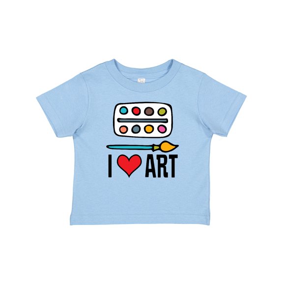 Inktastic Painting I Love Art Boys or Girls Baby T-Shirt