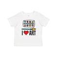 thumbnail image 1 of Inktastic Painting I Love Art Boys or Girls Baby T-Shirt, 1 of 5