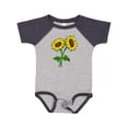 thumbnail image 1 of Inktastic Pair of Sunflowers Boys or Girls Baby Bodysuit, 1 of 5