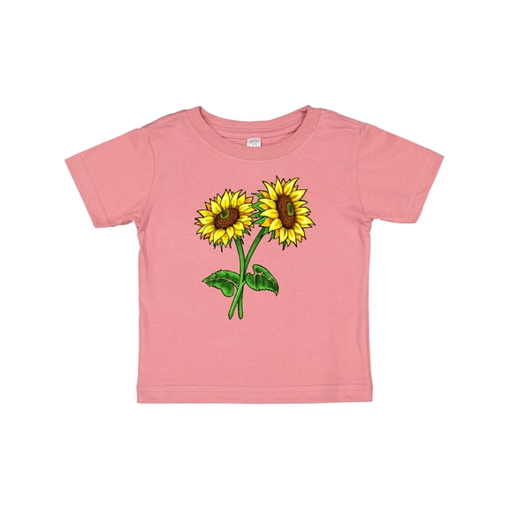 Inktastic Pair of Sunflowers Boys or Girls Baby T-Shirt