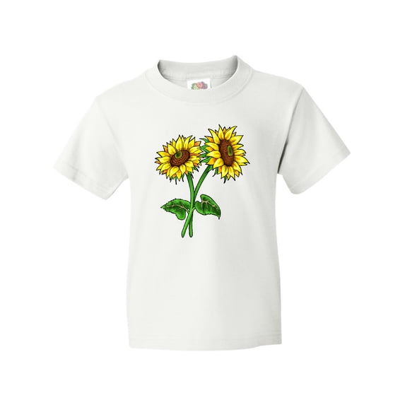 Inktastic Pair of Sunflowers Youth T-Shirt