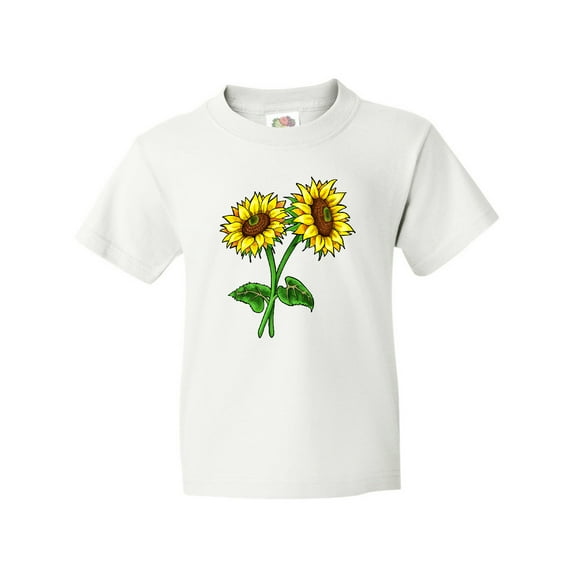 Inktastic Pair of Sunflowers Youth T-Shirt