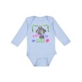 thumbnail image 1 of Inktastic Palm Bay Florida Cute Swimming Manatee Boys or Girls Long Sleeve Baby Bodysuit, 1 of 5