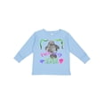 thumbnail image 1 of Inktastic Palm Bay Florida Cute Swimming Manatee Boys or Girls Long Sleeve Toddler T-Shirt, 1 of 5