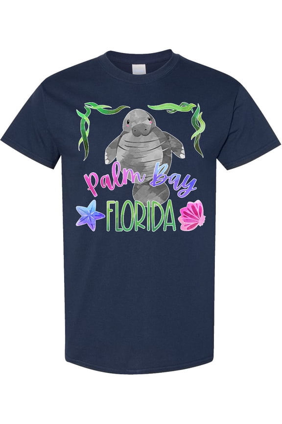 Palm Bay Florida Cute Swimming Manatee T-Shirt