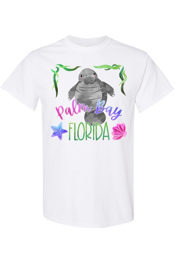 Palm Bay Florida Cute Swimming Manatee T-Shirt