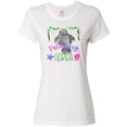 thumbnail image 1 of Inktastic Palm Bay Florida Cute Swimming Manatee Women's T-Shirt, 1 of 5