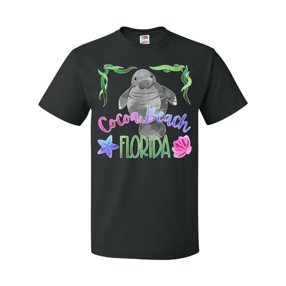 Inktastic Cocoa Beach Florida Cute Swimming Manatee T-Shirt