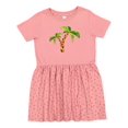 thumbnail image 1 of Inktastic Palm Trees Girls Toddler Dress, 1 of 5