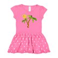 thumbnail image 1 of Inktastic Palm Trees with Cute Smiling Sun Gift Baby Girl Dress, 1 of 4