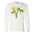 thumbnail image 1 of Inktastic Palm Trees with Cute Smiling Sun Long Sleeve T-Shirt, 1 of 5