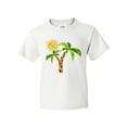 thumbnail image 1 of Inktastic Palm Trees with Cute Smiling Sun Youth T-Shirt, 1 of 5