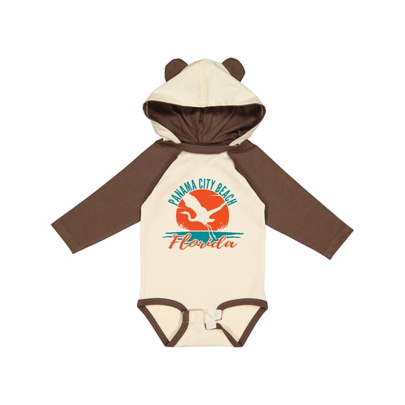 Inktastic Panama City Beach Florida Boys or Girls Long Sleeve Baby Bodysuit