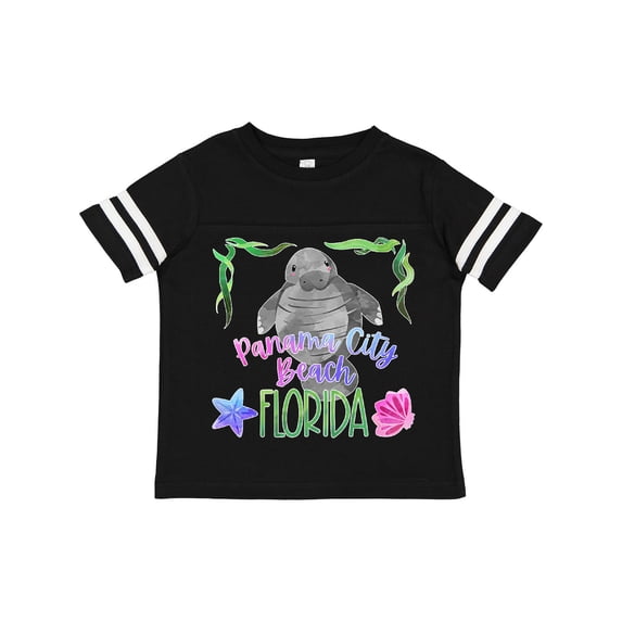 Inktastic Panama City Beach Florida Cute Swimming Manatee Boys or Girls Toddler T-Shirt