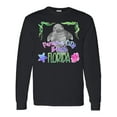 thumbnail image 1 of Inktastic Panama City Beach Florida Cute Swimming Manatee Long Sleeve T-Shirt, 1 of 5