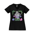 thumbnail image 1 of Inktastic Panama City Beach Florida Cute Swimming Manatee Women's Plus Size V-Neck T-Shirt, 1 of 5