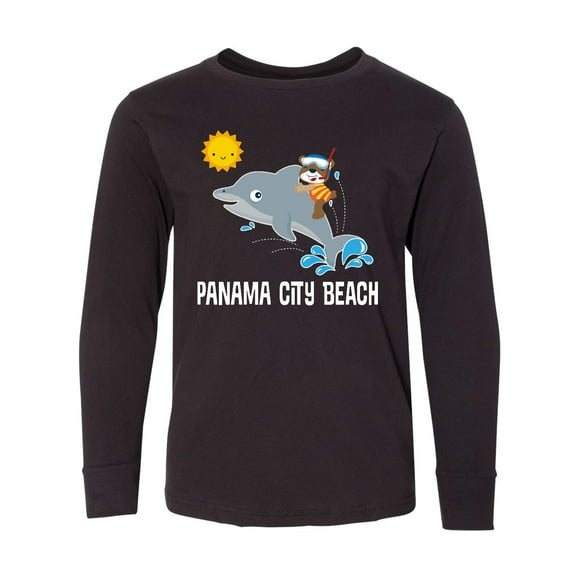 Inktastic Panama City Beach Florida Vacation Long Sleeve Youth T-Shirt