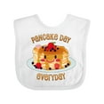 thumbnail image 1 of Inktastic Pancake Day Everyday- Smiling Stack of Pancakes Boys or Girls Baby Bib, 1 of 4