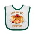 thumbnail image 1 of Inktastic Pancake Day Everyday- Smiling Stack of Pancakes Boys or Girls Baby Bib, 1 of 4