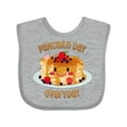 thumbnail image 1 of Inktastic Pancake Day Everyday- Smiling Stack of Pancakes Boys or Girls Baby Bib, 1 of 4