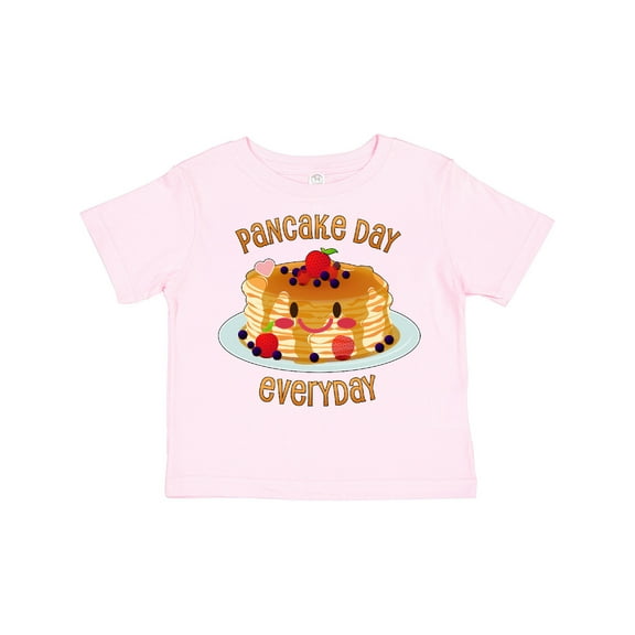 Inktastic Pancake Day Everyday- Smiling Stack of Pancakes Boys or Girls Toddler T-Shirt
