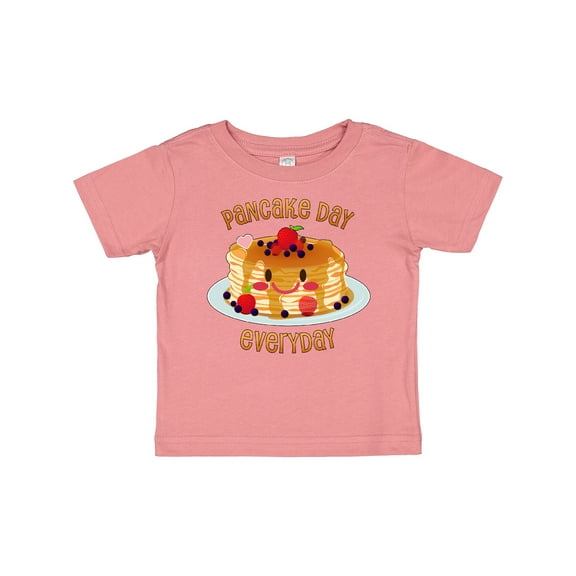 Inktastic Pancake Day Everyday- smiling stack of pancakes Boys or Girls Baby T-Shirt