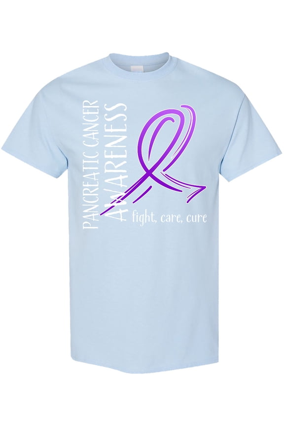 Pancreatic Cancer Awareness Fight, Care, Cure T-Shirt