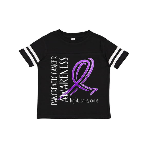 Inktastic Pancreatic Cancer Awareness- Fight, care, cure Boys or Girls Toddler T-Shirt