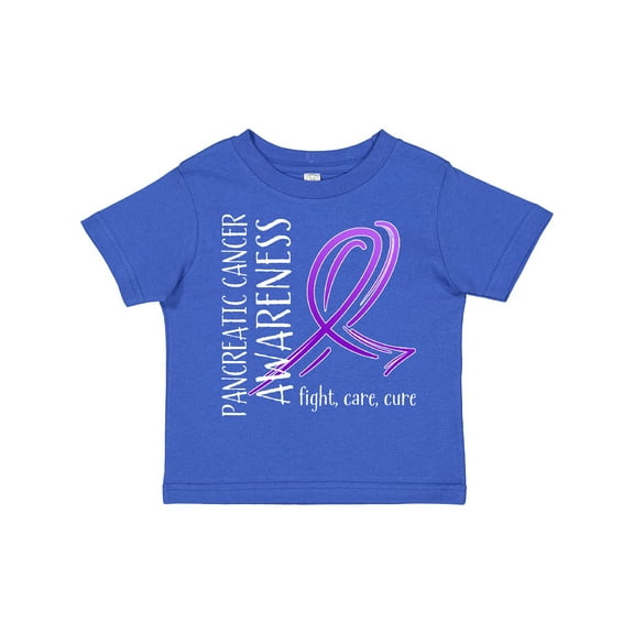 Inktastic Pancreatic Cancer Awareness- Fight, care, cure Boys or Girls Toddler T-Shirt