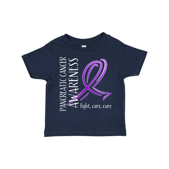 Inktastic Pancreatic Cancer Awareness- Fight, care, cure Boys or Girls Toddler T-Shirt